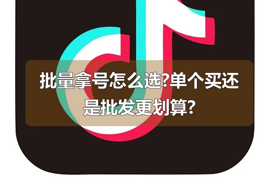 批量拿号怎么选?单个买还是批发更划算?
